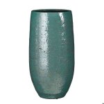 Mica decorations pot de fleurs nicolas - 23x23x45 cm - c�ramique - p�trole