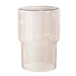 Mica decorations table dappoint ciska - 30x30x44 cm - verre - rose clair