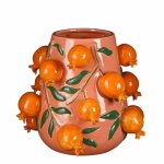 Mica decorations vase melika - 34x34x30 cm - c�ramique - rose