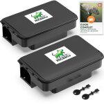 Mice&co 2x piges  rats et souris professionnels - bote d?appt raticide inviolable - station d?appt ...