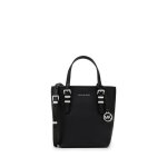 Michael kors quinn - mini sac shopping cuir grain� noir 19 x 14 x 85 cm