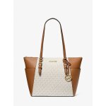 Sac � main - michael kors - charlotte - cuir - toile imprim�e - taille large