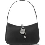 Michael kors sac � main lyra embossed zip pouchette sac � main � bandouli�re noir - taille petite