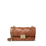 Michael kors tribeca - petit sac � main cuir marron - luggage 30s5g2rl5l - marron