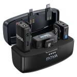 Micro - cravate sans fil - rncyn - portable - rechargeable - micro dynamique - noir - pour smartphone ...