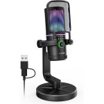 Micro gaming usb avec r�duction du bruit et contr�le du gain - micro pour pc ps4 / 5 streaming gaming ...