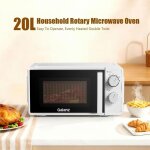 Micro - ondes 20 litres 700 w deux boutons minuterie 30 minutes 243 � 446 � 353 cm argent