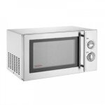 Micro - ondes inox 23 litres 5 puissances fonction grill commandes manuelles 1400 w 220 v - mono