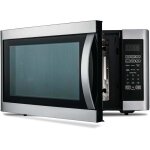 Micro - ondes - multifonction avec grill - grande capacit 42l - noir - 900w - avec plateau tournant