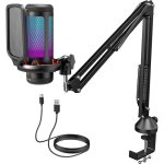 Micro pc gaming - zvvn - tc310 + - rgb - usb - bras de perche