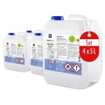 Microactiv� lot de 4 nettoyeurs � ultrasons de 5 l pour bain � ultrasons