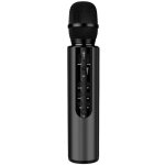 Microphone bluetooth 5. 0 dual speakers hi - fi sound quality aux / tf 2000mah karaoke black