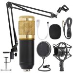 Microphone bm 800 micro support de studio condenseur microphone enregistrement vocal ktv karaok microphone ...