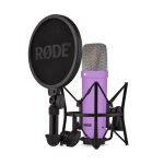 Microphone � condensateur - r�de - nt1 signature - violet - studio silencieux - accessoires inclus