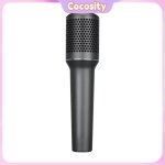 Microphone du condenseur � main micro interview cardio�de avec une capsule plaqu�e or 16 mm et un c�ble ...