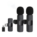 Microphone cravate sans fil - jeswo - r�duction de bruit - capture audio 360� - 20 m�tres de port�e