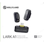 Microphone hollyland lark a1 lightning 48 khz / 24 bits 3 niveaux de r�duction du bruit 2tx + lightning ...