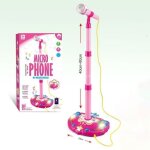 Microphone karaok� enfant - karaoke - rose - 3 ans et plus - multifonction - piles fournies rose yyv