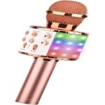 Microphone karaoke sans filmicro karaok bluetooth portable avec led lumire disco pour enfants / adultes ...