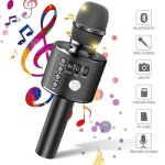 Microphone sans fil karaok microphone bluetooth lecteur enregistreur mini karaok enfant fte familial ...