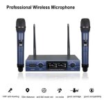 Microphone sans fil systèmes de micro vhf double portable micros dynamiques 50m pour karaoké dj party ... Microphone sans fil systèmes de micro vhf double portable micros dynamiques 50m pour karaoké dj party ...