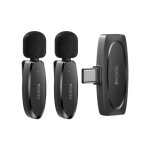 Microphone sans fil yesido kr13 double micro mems r�duction de bruit prise de son 360� port type - c