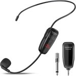 Microphone sans filuhf micro casque sans filwireless microphone serre tte avec affichage numrique ledpour ...
