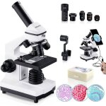 Microscope bebang 100x - 2000x professionnel biologique pour enfants et adultes