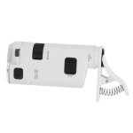 Microscope led pour tlphone portable 80 - 120x mini loupe pour smartphone zoom rglable