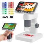 Microscope numérique 45 ips5 - 1000x microscope portable détachable pour enfants 1080p avec 8lumières ... Microscope numérique 45 ips5 - 1000x microscope portable détachable pour enfants 1080p avec 8lumières ...