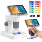 Microscope numérique 5 - 1000x 45 ips microscope portable détachable pour enfants 1080p hd avec 8 lumières ... Microscope numérique 5 - 1000x 45 ips microscope portable détachable pour enfants 1080p hd avec 8 lumières ...