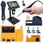 Microscope num�rique avec �cran 43 pouces + station de fer � souder - ensemble 2 en 1