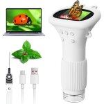 Microscope num�rique pour enfants - dok - zoom 1000x - �cran 2 pouces - jouet �ducatif - 3 - 12 ans - ...