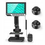 Microscope numrique professionnel 2000x 12mp 11led cran hd 7 microsd 32 go