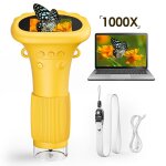 Microscope portable 1000x - scope poche rechargeable cadeau �ducatif enfants 4 - 12 ans num�rique 3 - ...