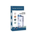 Microscope portable pour enfants 80x - 200x bleu / blanc monoculaire led