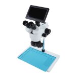 Microscope stro trinoculaire numrique zjchao - cran lcd 7 pouces - zoom 6, 5:1 - 26mp - blanc