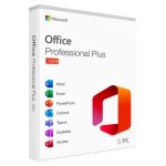 Microsoft office 2024 pro plus licence 5 pc num�rique � vie envoie par mail