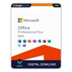 Microsoft office pro plus 2016 - activation perptuelle -  tlcharger - 1 pc - non compatible mac