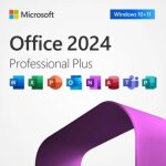 Microsoft office professional plus 2024 - code produit - envoi express - suite bureautique - 1 poste ...