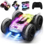 Voiture radiocommande - mieryd - 1810 - 4x4 blanc - 2 moteurs puissants - 360 degrs dacrobaties