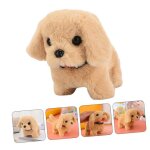 Mignon jouet lectronique en peluche pour chiot jouets interactifs amusants marche aboie secoue la queue ...