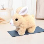 Mignon jouets en peluche de lapin jaune jouet de lapin lectrique lphant marchant avec musique et son ...