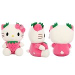 Mignon kawaii sanrio hello kitty peluche peluche fraise kt chat oreiller poupe cadeau danniversaire ...