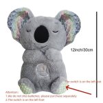 Mignon ours en peluche koala apaisant et respirant 12 pouces / 30 cm loutre apaisante peluche loutre ...