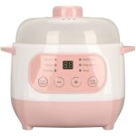 Mijoteuse 200w 1l c�ramique temp�rature et dur�e r�glables mini marmite �lectrique pour soupe