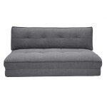 Miliboo - chauffeuse 2 places convertible en tissu gris sally