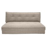 Miliboo - chauffeuse 2 places convertible en tissu taupe sally