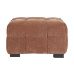 Miliboo - pouf repose - pieds design en tissu effet velours terre brle corto