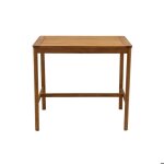 Miliboo - table de bar de jardin rectangulaire en bois massif l120 cm akis